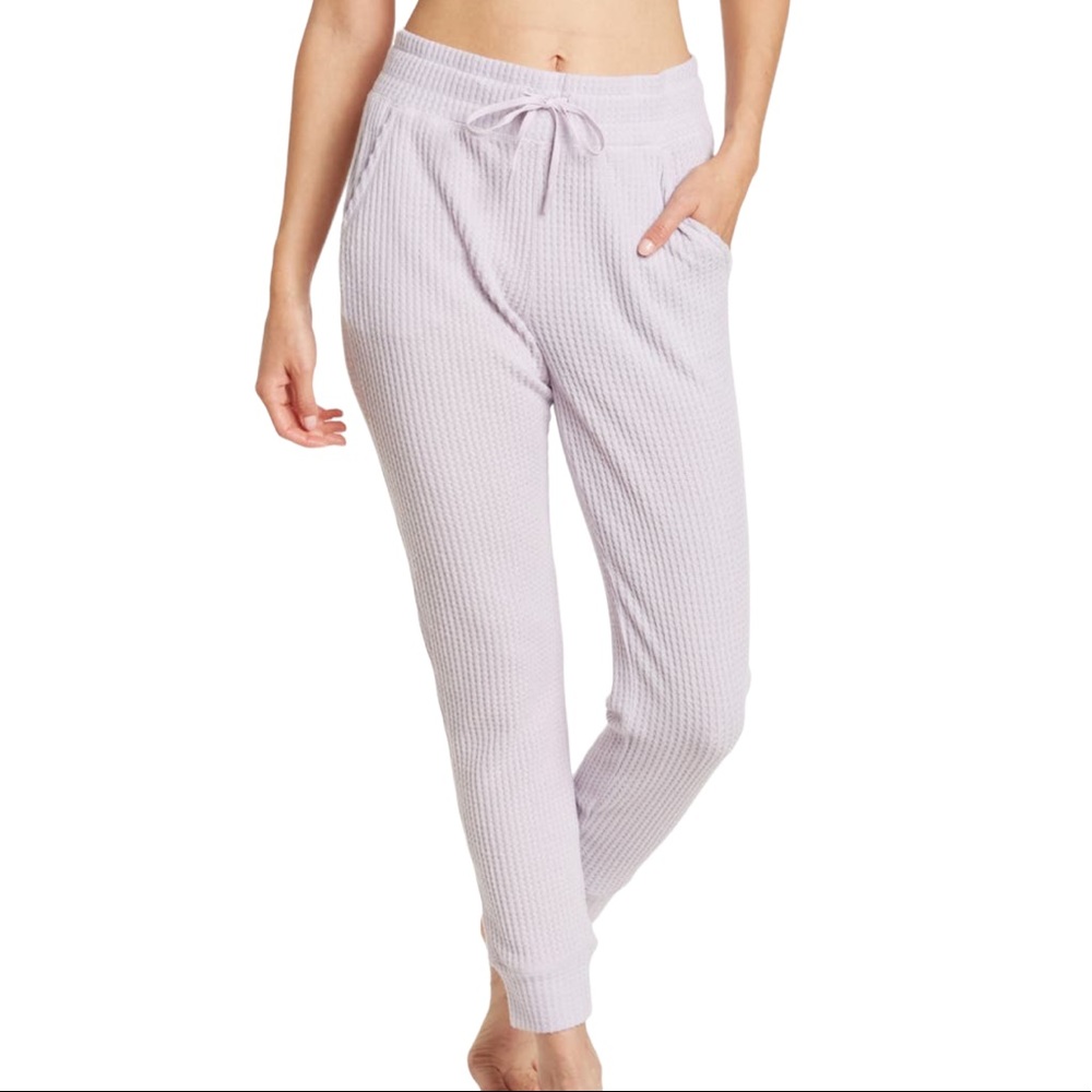 90 Degrees by Reflex Waffle Knit Joggers SZ M NWT